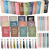 Skylety 48 Pcs Christmas Regalos Cristianos En Español Regalos Para Include Cristianos Bible 16 oz Coffee Cup Pen Notebook and Silicone Key Chain for Women Motivational Christian Gift(Morandi Color)