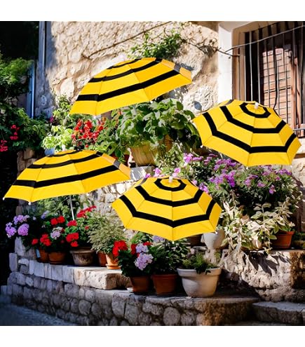 Colorful Plant Umbrellas for Outdoor Plants, Large (40