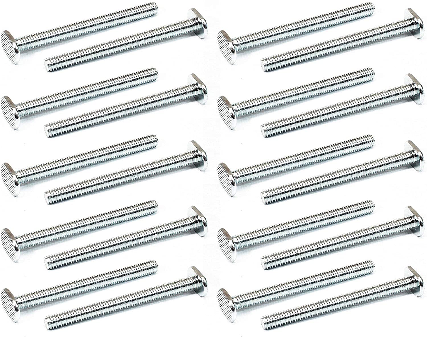 POWERTEC 5/16"-18 T Track Bolts 20 Pack for T Track, 3-1/2 Inch Long T Slot Bolts for Universal T Track, T Track Accessories for Woodworking Jigs and Fixtures (QTB1003)
