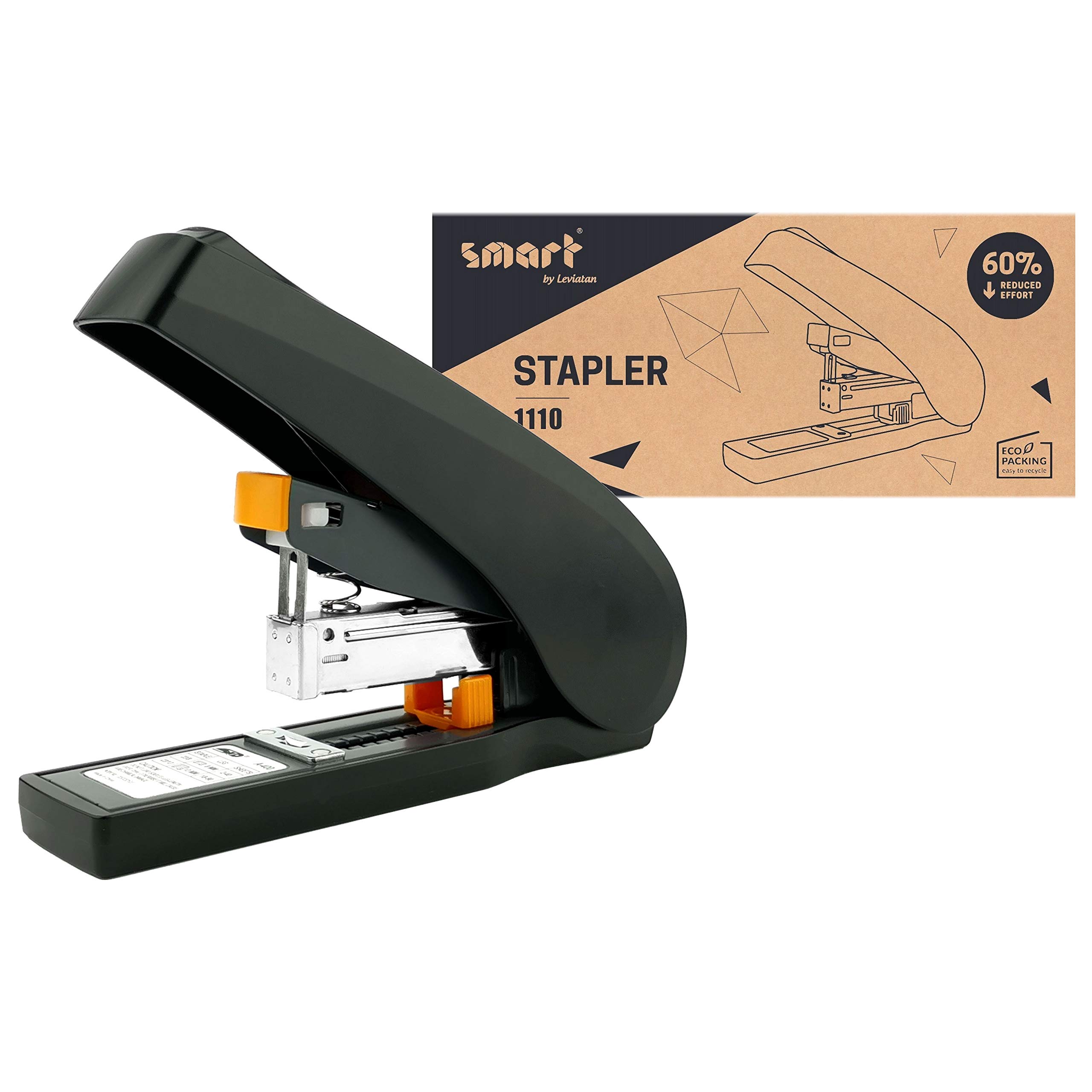 Smart 1110 | Stapling machine | Effortless Stapler for household, school and office use | 60% Less Effort | Ergonomic handle | (Type 23 / 6-23 / 13 mm staples) | Staples up to 100 sheets at once