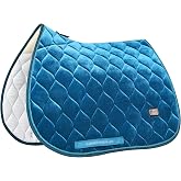 Harrison Howard All Purpose Saddle Pad for Horse Riding, English Saddle Pad | Elegant Plush Velvet, General Purpose Saddle Pad for Riding &amp; Training, Soft Cushioning for Horse Back