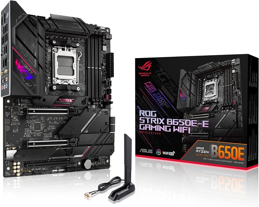 ASUS ROG Strix B650E-E Gaming WiFi AM5 Motherboard DDR5 PCIe 5.0 Ryzen 7000