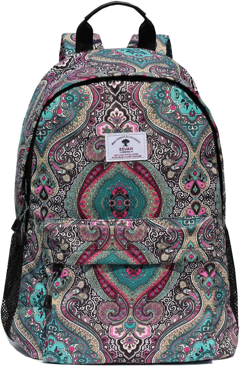 Original Floral Leaf Travel Backpack,Waterproof Gym Backpack Suitable for Travel,Gym,School,Shopping,Yoga,Hiking,Beach