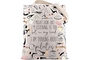 VAMSII Pilates Instructor Gift Pilates Lover Tote Bag Pilates Teacher Appreciation Gift Gym Pilates Yoga Fitness Bag