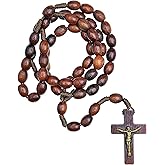Intercession First Wood Rosary - Made in Brazil