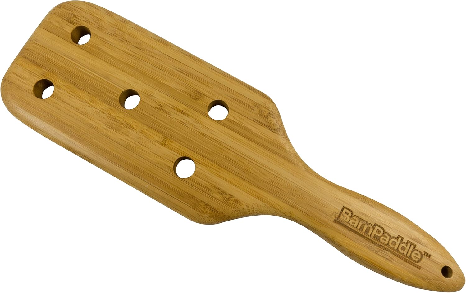 Bamboo Paddle, BamPaddle 11.5 x 3.5 Inch Bamboo Paddle with Airflow
