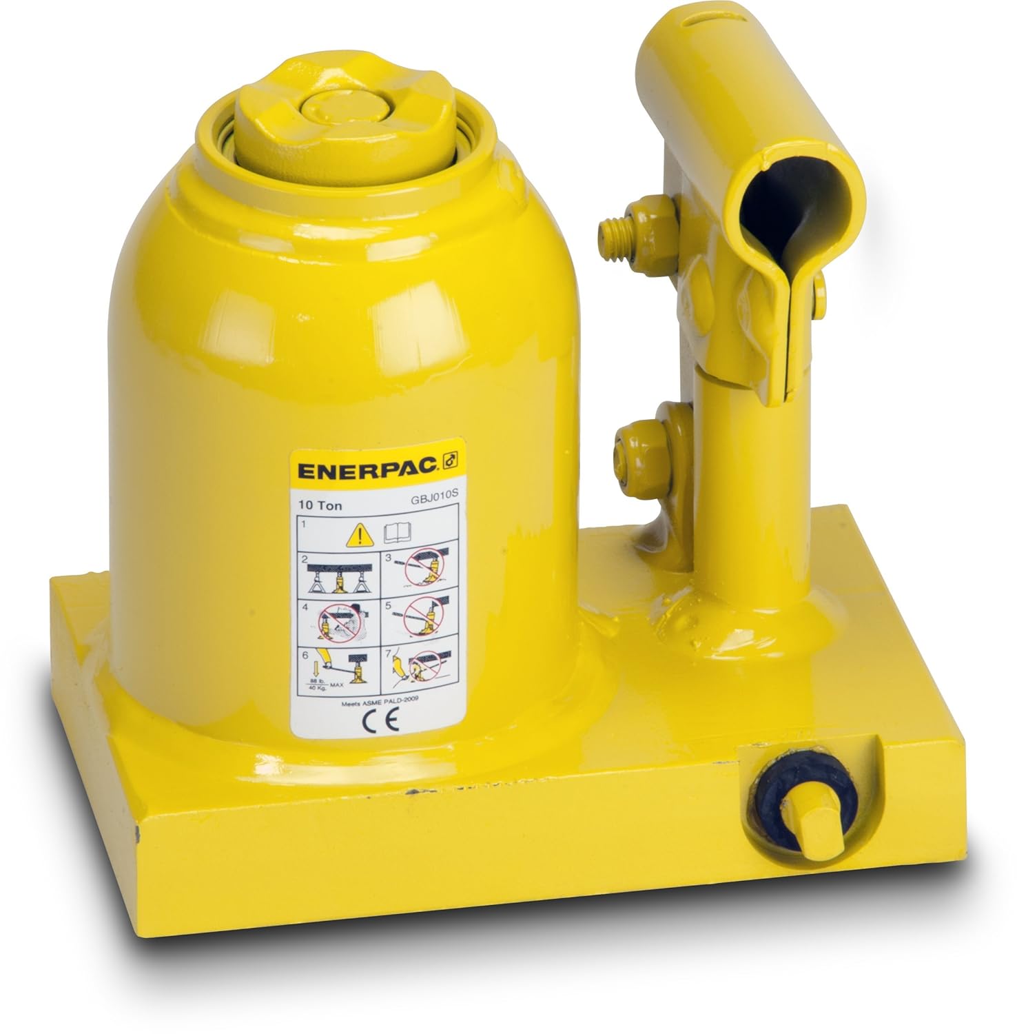 Enerpac GBJ010S Aluminum and Steel Industrial Bottle Jack, 10 Ton