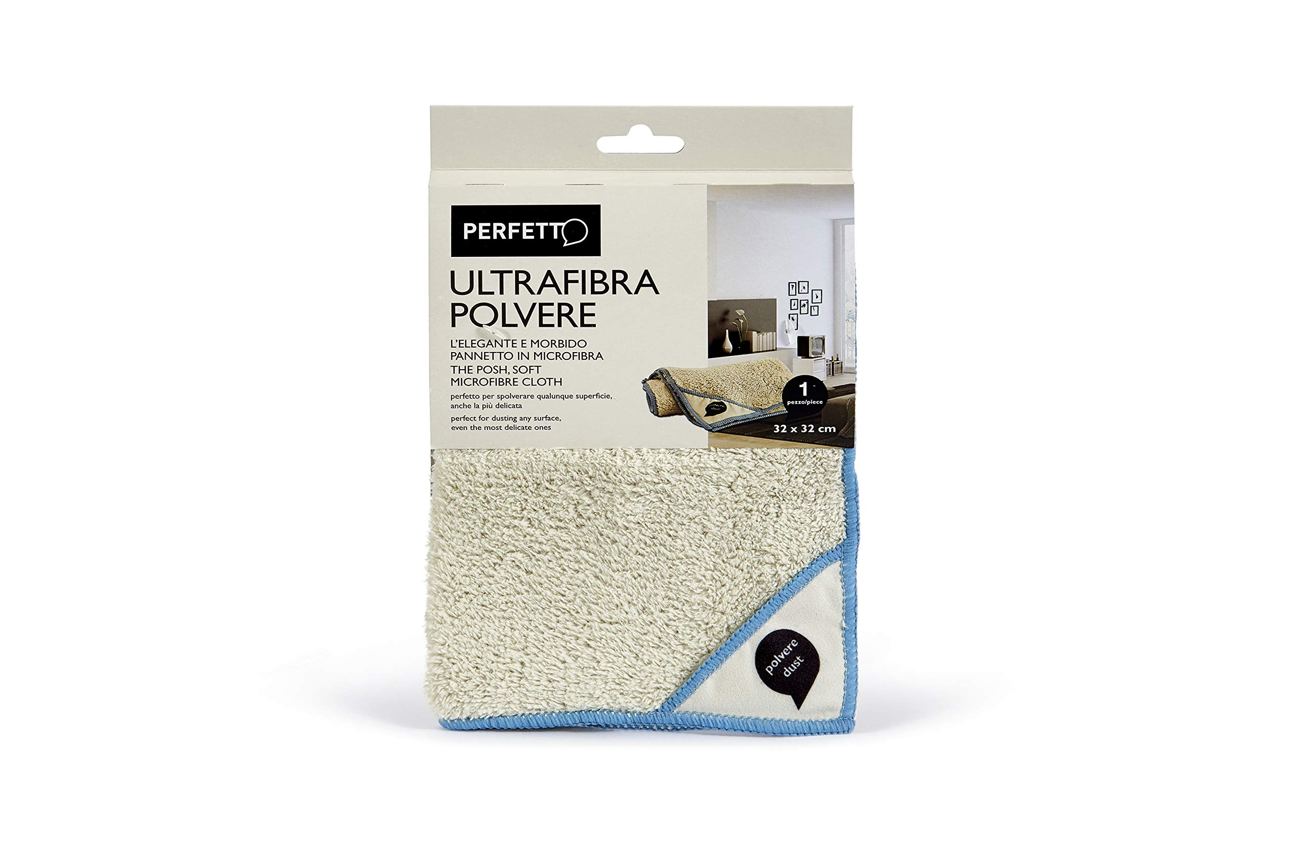 Perfetto Ultrafiber Powder Microfibre Cloth Dimension- 32 x 32 Cm.