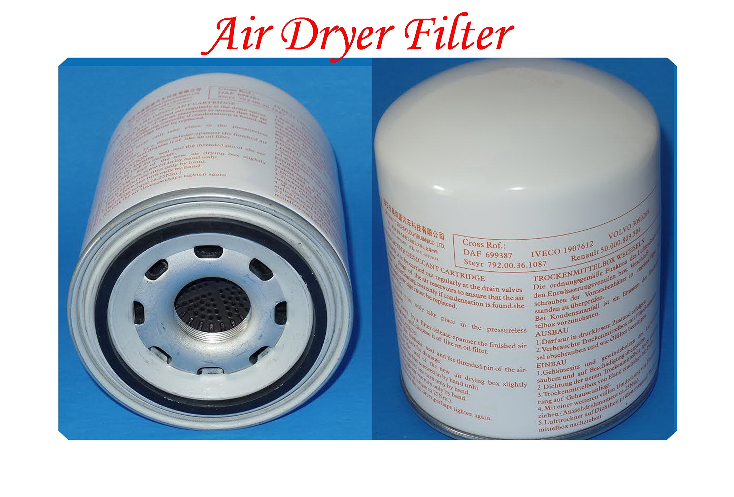 Air Dryer Filter compatible with 4324100202 1907612 Compatible with