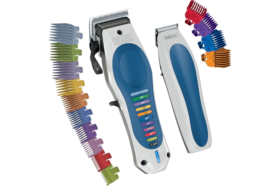 Wahl Lithium Ion Color Pro Rechargeable Cordless Hair Clippers for Men with Smart Charge Technology and Battery Hair Trimmer for Convenient at Home Haircutting & Touch Ups – Model 3026594