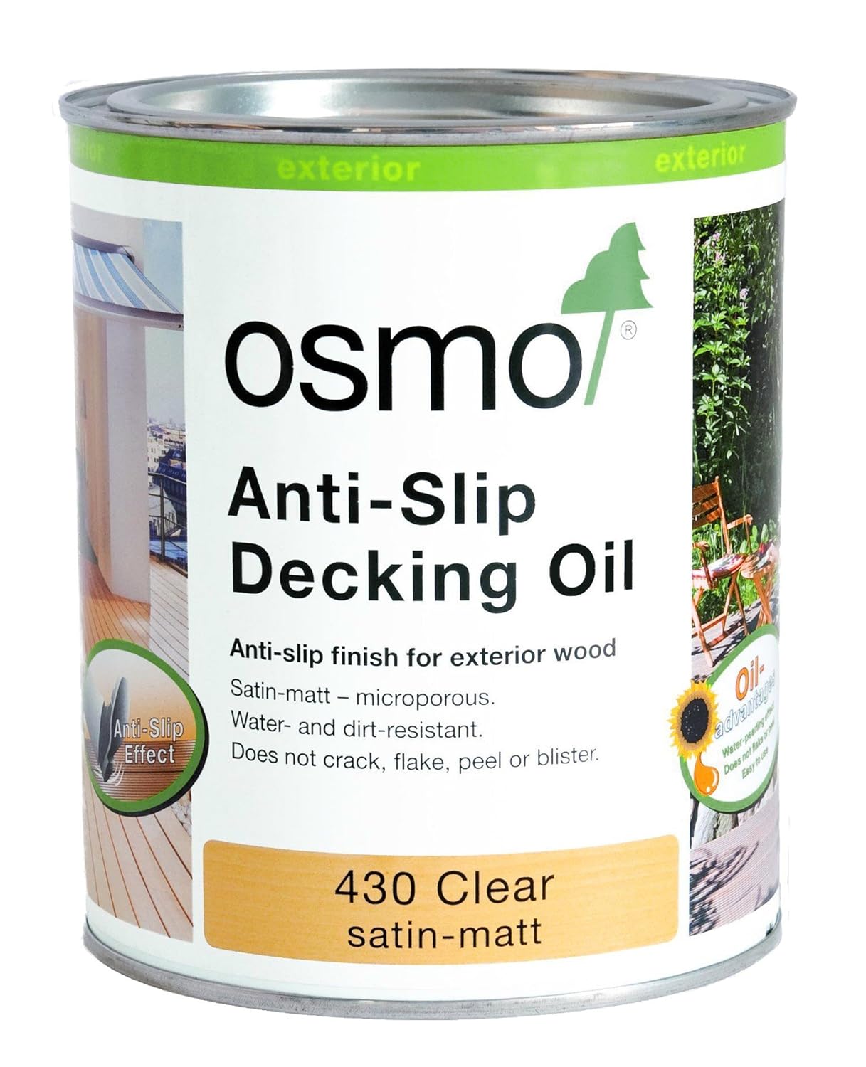2 X Osmo AntiSlip Decking Oil 430 2.5Ltr Amazon.co.uk Kitchen & Home