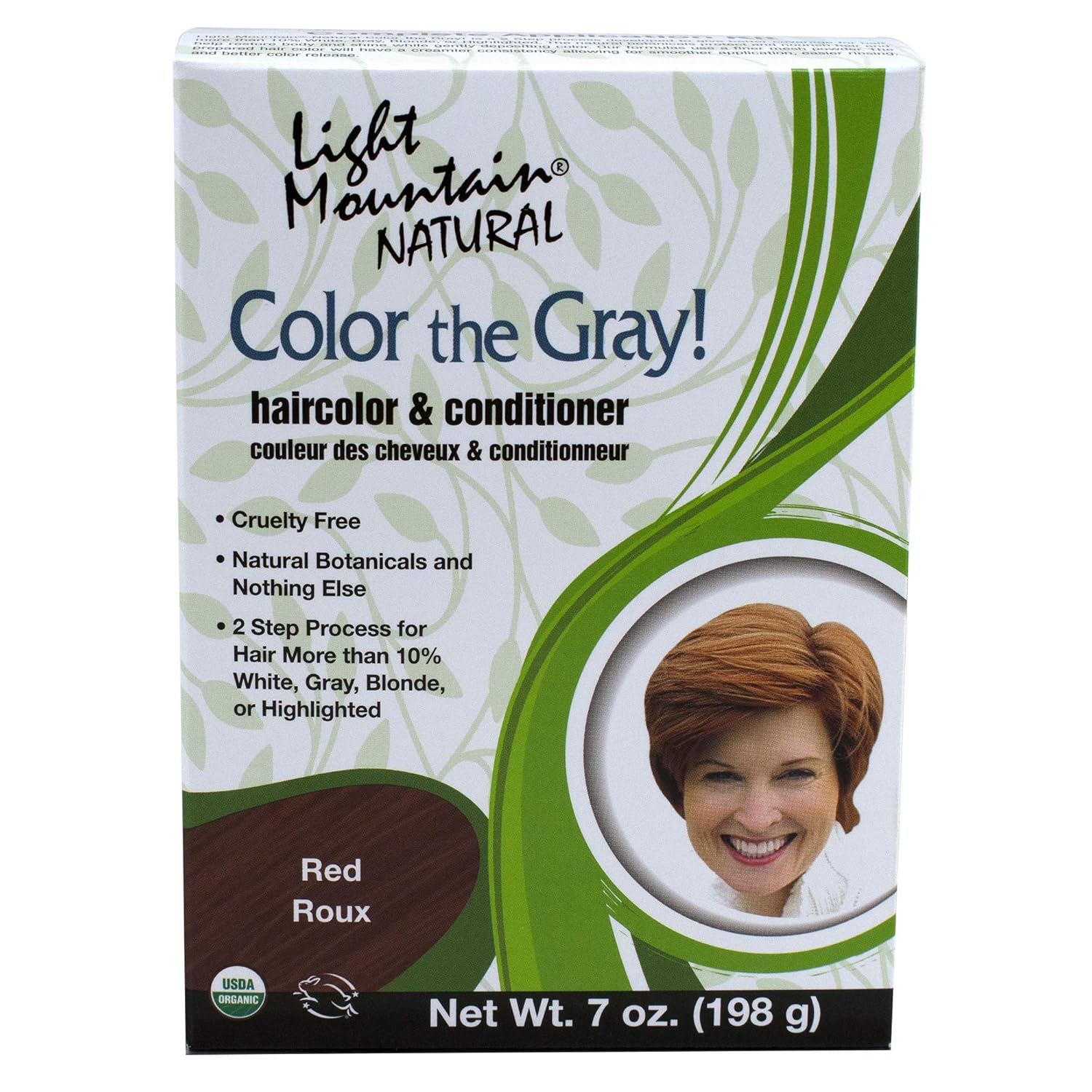 Amazon Com Light Mountain Natural Color The Gray Hair Color Conditioner Red 7 Oz 197 G Pack Of 2 Chemical Hair Dyes Beauty
