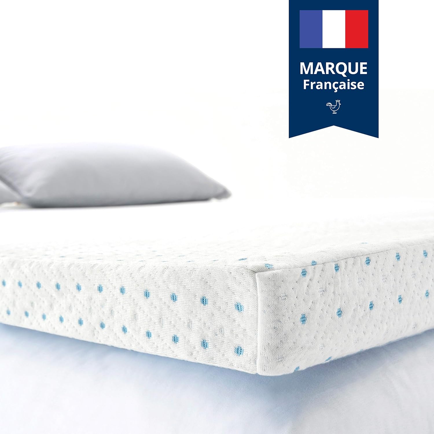 Surmatelas Bambou Niagara 140x200 Cm - Rafraîchissant, 5 Cm D'épaisseur | Pour Dos, Poches Profondes