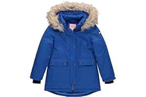 Juicy Couture Girls Coat, Faux Fur Hooded Winter Jacket, Warm Padded Parka Hoodie, Kids Heavyweight Winter Coat