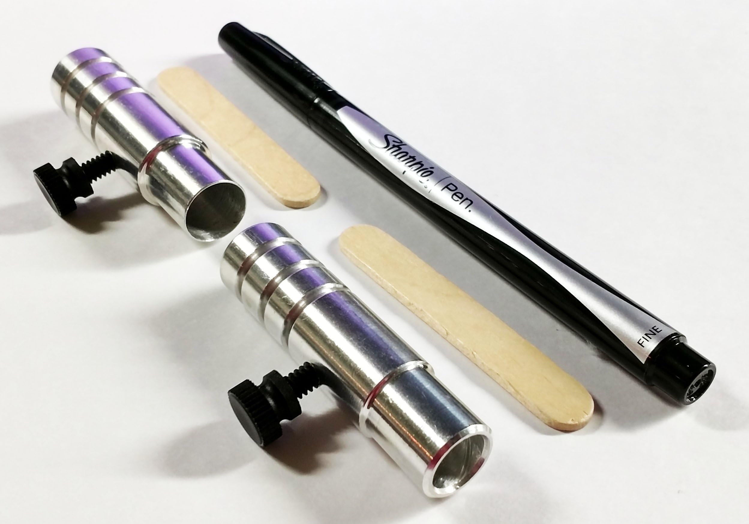 Bundle, 3 Items: Pen Holder + Marker Holder (Silhouette - Cricut [NOT Explore Models] - Pazzles - more) + Sharpie Pen