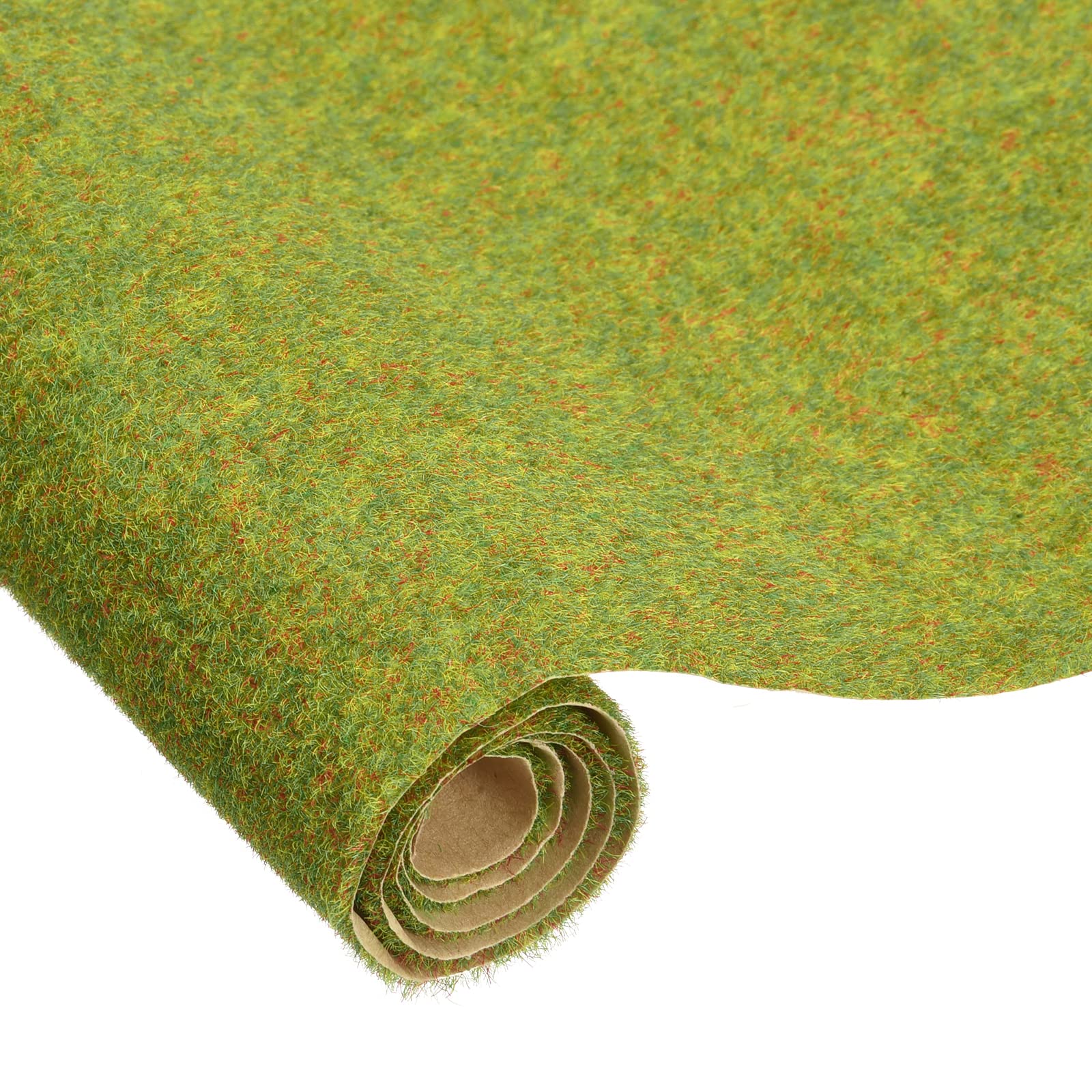 sourcing map Artificial Model Grass Mat 13.8" x 19.7"(35cm x 50cm) Lawn Green Small Realistic Model Fake Turf for Garden Lawn Decoration Model