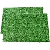 LOOBANI Dog Grass Pee Pads, 2 Pack Artificial Grass for Potty Tray, 14x18in | Replacement Turf, Pet-Friendly, Easy to Clean, Washable, Fake Grass Mat for Puppy to Pee on, Outdoor Indoor Pee Grass Patch