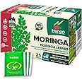 Hanan Moringa Tea for Energy, Immunity & Joint Health - 25 Herbal Teabags of Te de Moringa Powder, Fresh Superfood Leaves
