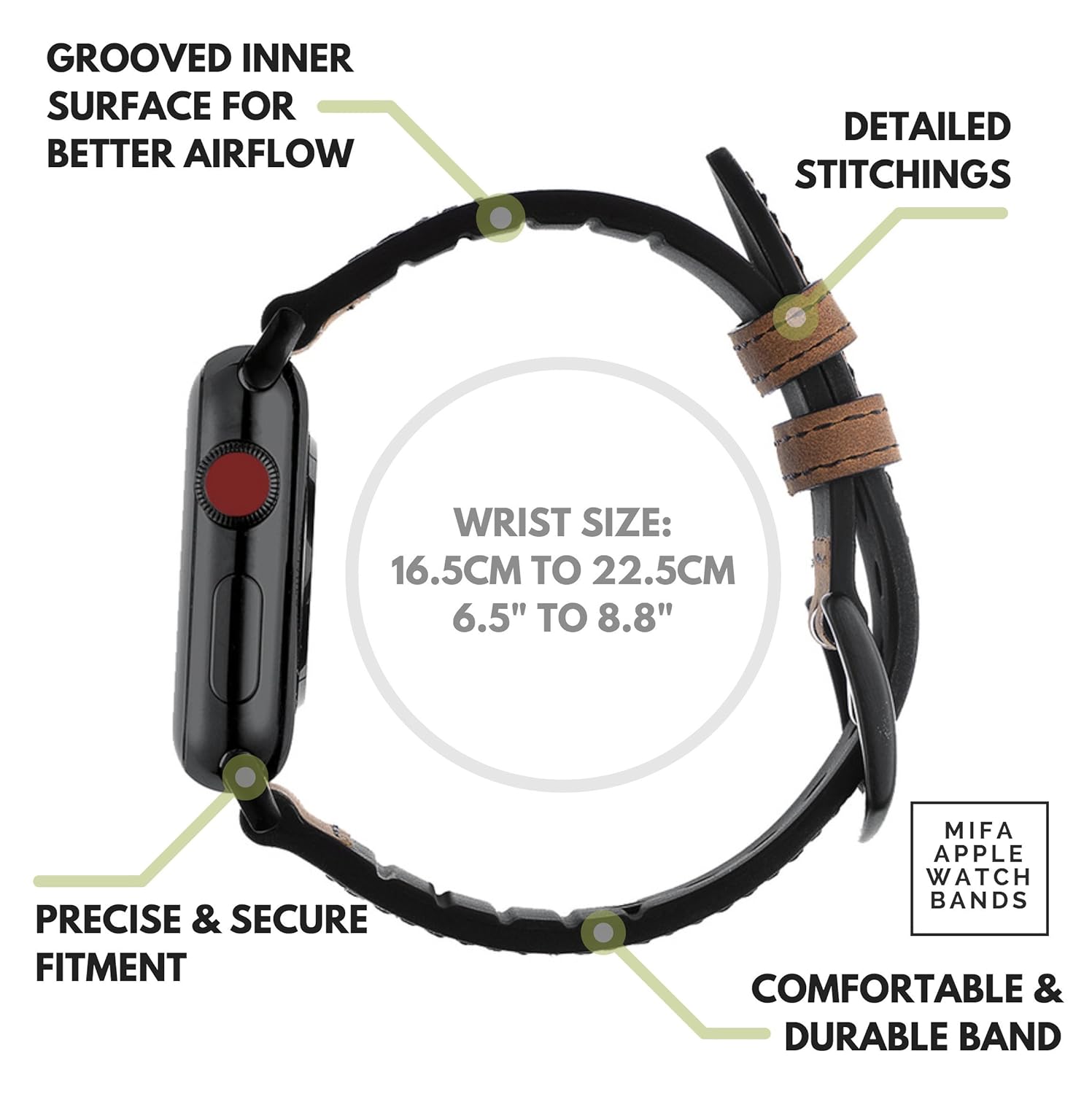 mifa hybrid leather sports band
