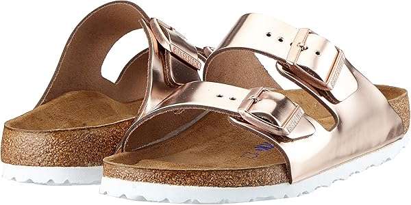 copper leather birkenstock