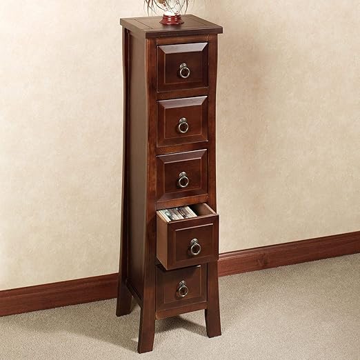 Amazon Com Touch Of Class Pesaro Ii Storage Cabinet Regal Walnut Five Drawer Home Kitchen