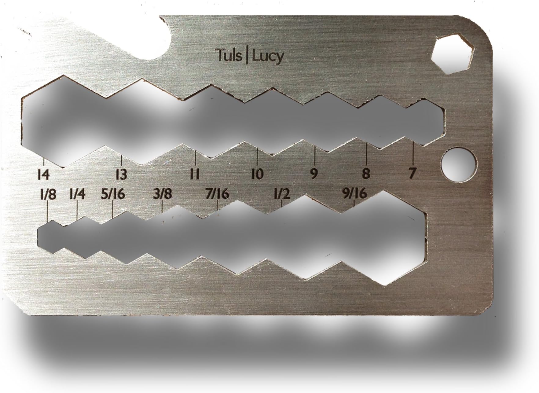 Tuls | Lucy Stainless Steel - credit card sized compact pocket tool
