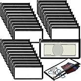 Honoson 30 Pack Clear Cash Money Pouch 3.9 x 7.8 Inch Bank Deposit Bag Clear Zipper Cash Envelopes Check Wallet, Multipurpose Utility Storage Bag