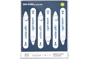 Würkin Stiffs Plastic Magnetic Collar Stays As Seen on Shark Tank | Stiff-N-Stays Collar Inserts
