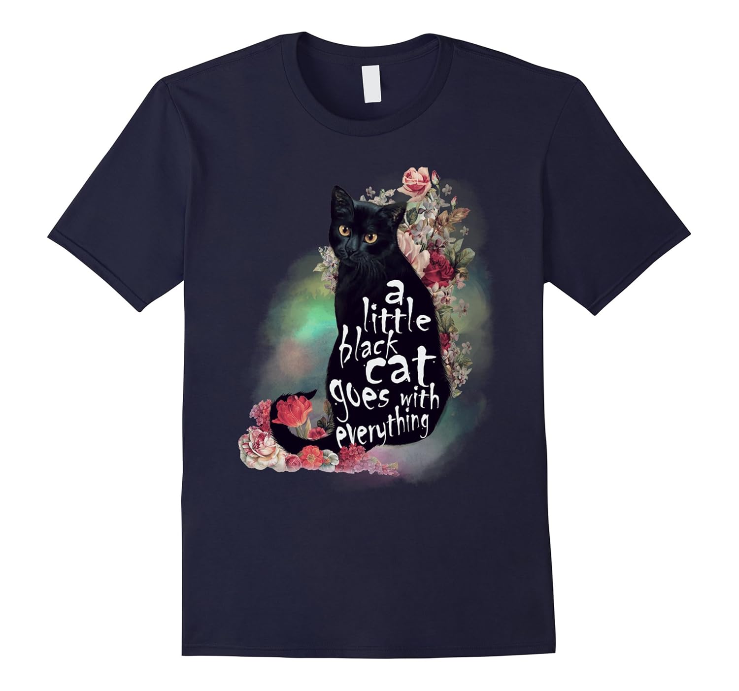 A Little Black Cat Goes With Everything - Best Cat Halloween-FL