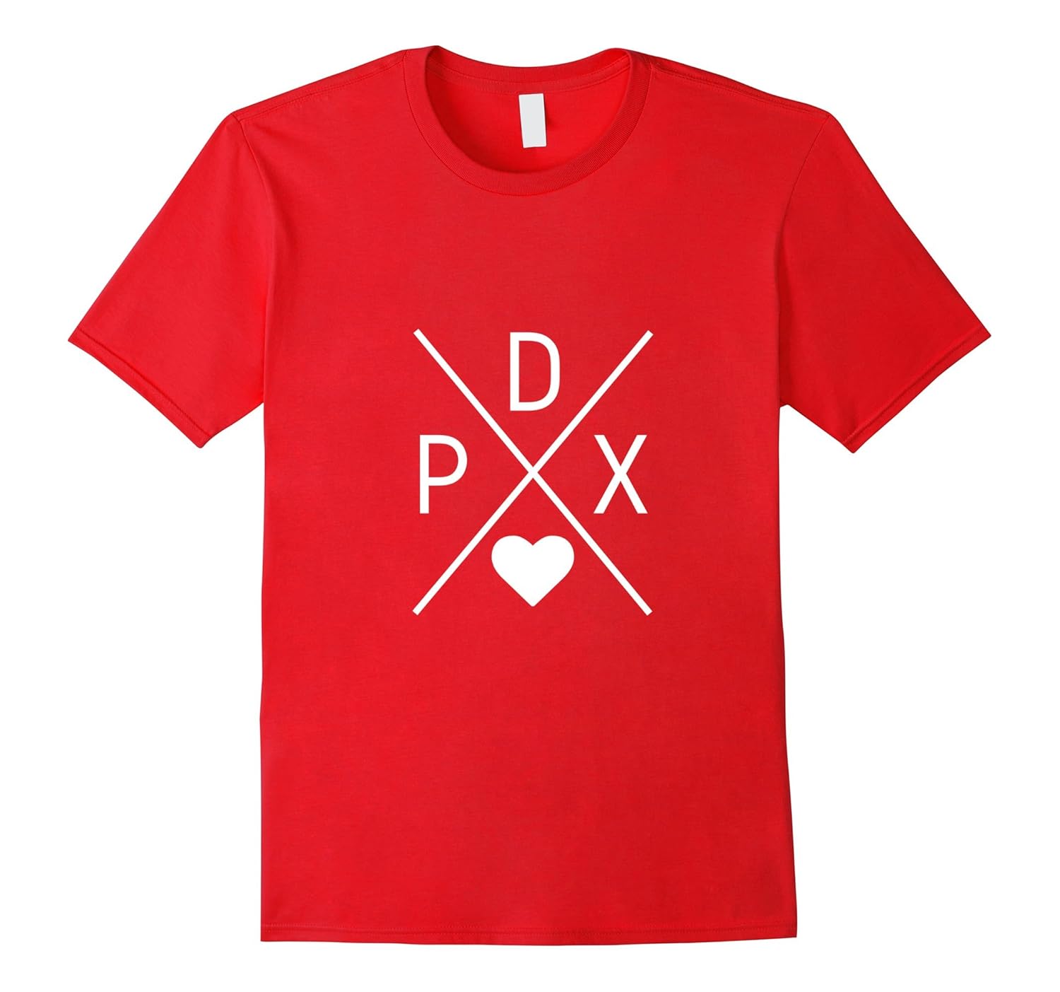 PDX Portland Oregon Trendy I Love Portland Tshirt-Rose