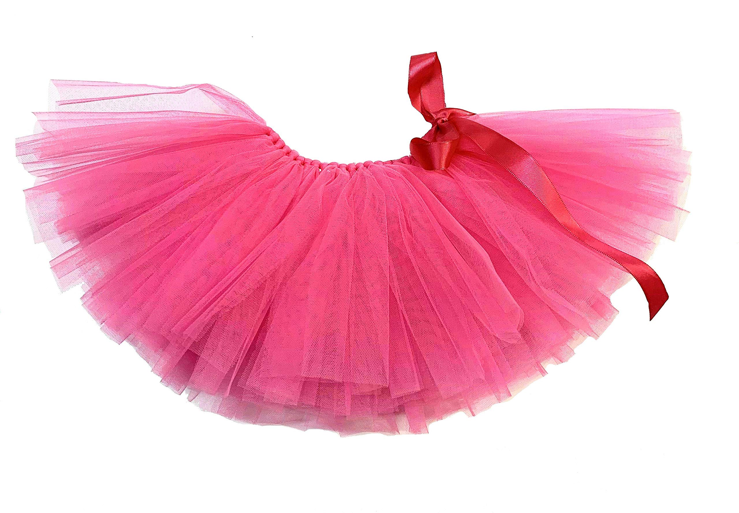 PAWPATU Tulle Tutu for Dogs or Cats, Medium, Hot Pink