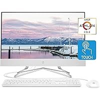 HP 24-inch All-in-One Touchscreen Desktop Computer, AMD Athlon Gold 3150U Processor, 8 GB RAM, 512 GB SSD, Windows 10…