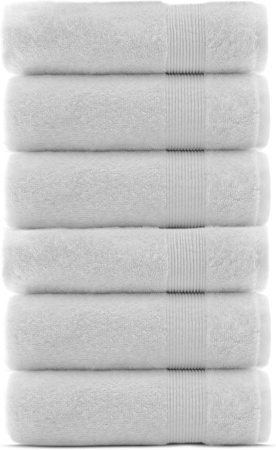 Premium Turkish Cotton Wide Lined Border Eco-Friendly and Long Stable Washcloth (Plum, Set of 12): Home & Kitchen