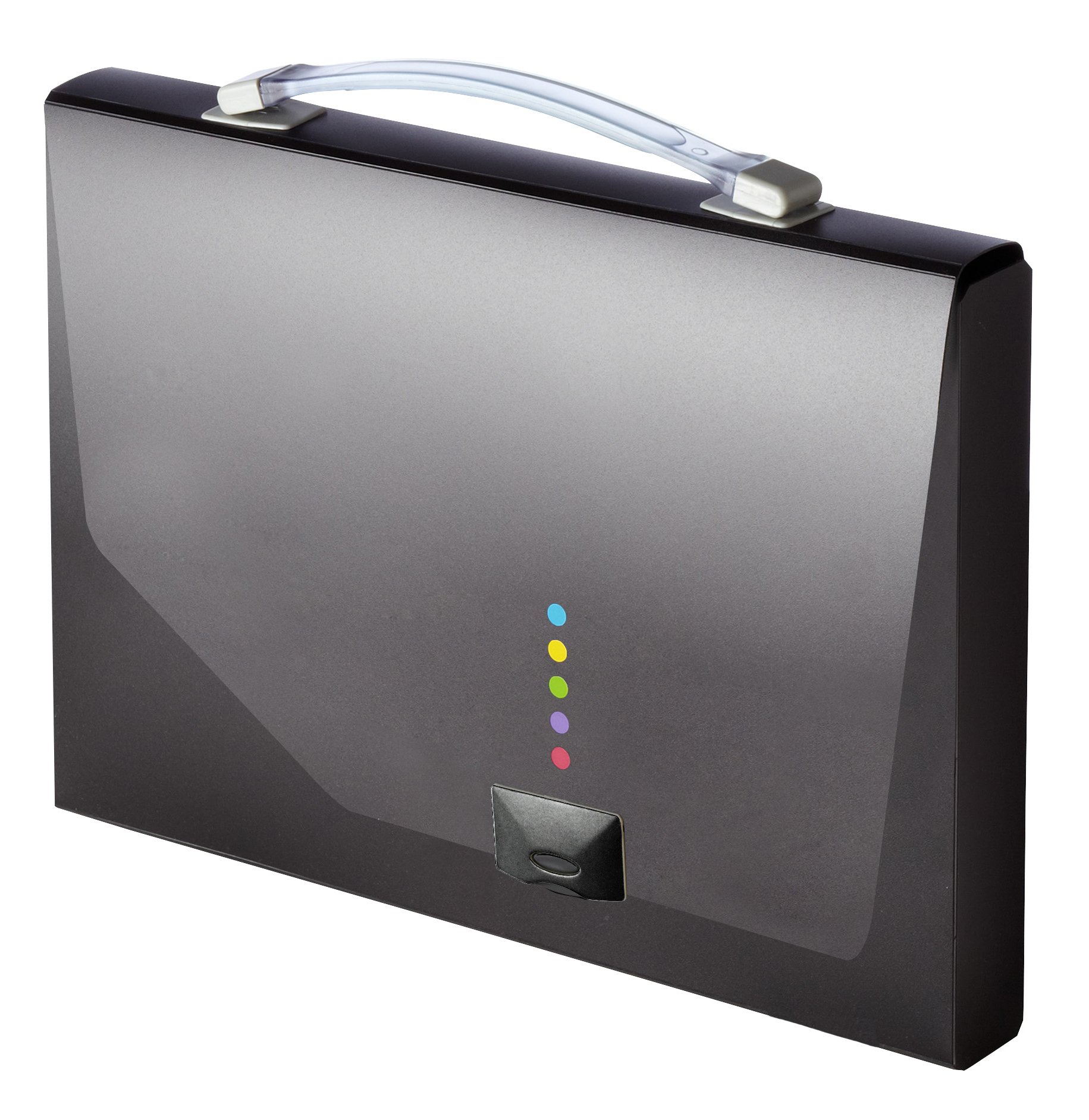 Snopake Eligo Doc Case & Expander 6-Part – Black [Pack of 1] Ref: 15697