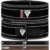 RDX Powerlifting Belt for Weight Lifting - Approved By IPL and USPA Lever Buckle Gym Training Belt 10mm Thick 4 inches Lumbar