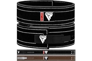 RDX Powerlifting Belt for Weight Lifting - Approved By IPL and USPA Lever Buckle Gym Training Belt 10mm Thick 4 inches Lumbar