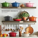 Overmont 4.2L Enamelled Cast Iron Round Casserole Pot With Lid Grey view 4