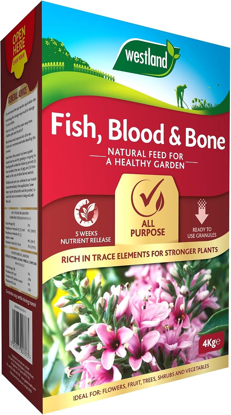 Westland Fish Blood and Bone All Purpose Plant Food 4 kg Natural