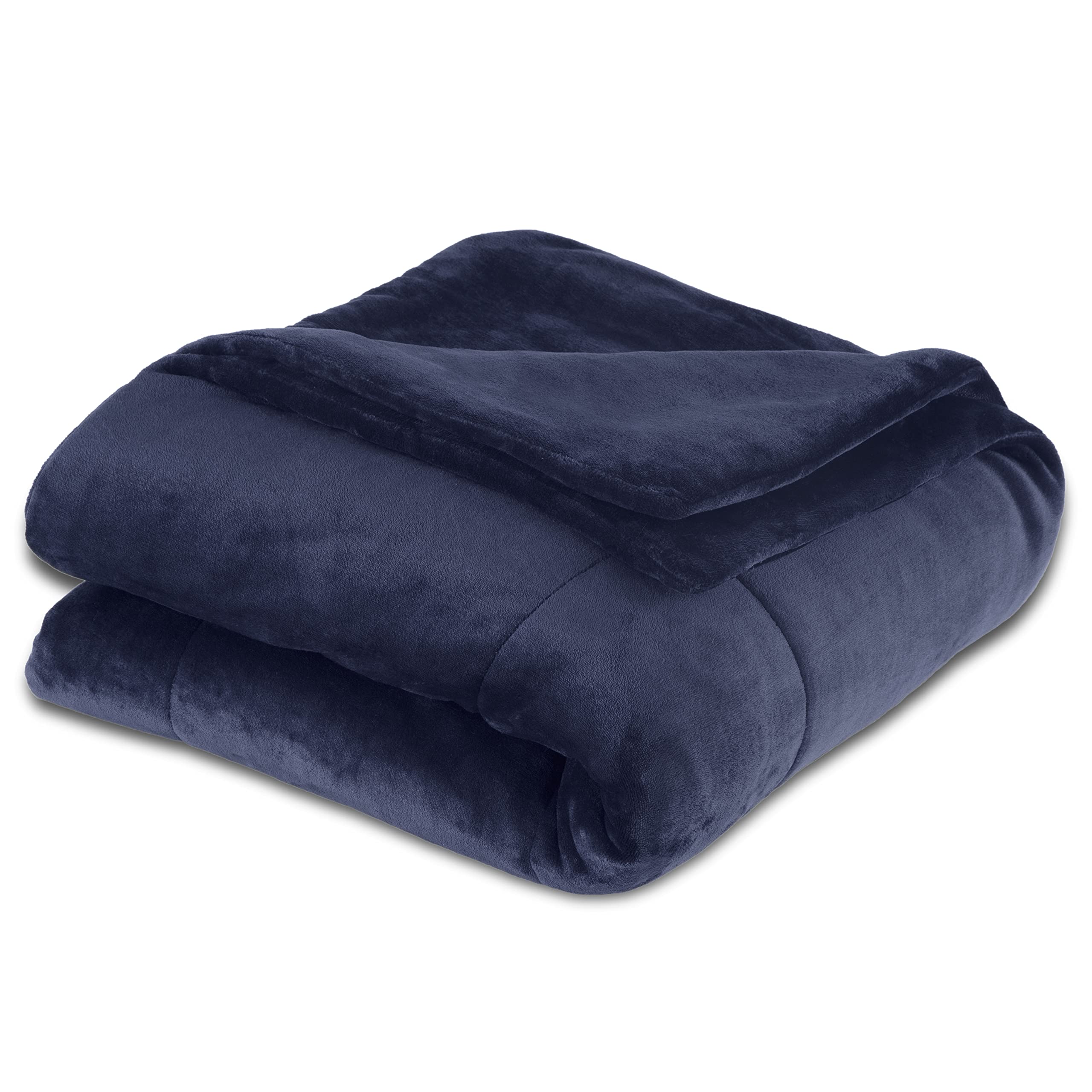 Vellux King Plush Lux Warm Blanket - All Season - Lightweight Quilted - Ultra Soft Luxury Hotel Blanket - Box Stitched (Navy) Image Vellux King Plush Lux Warm Blanket - All Season - Lightweight Quilted - Ultra Soft Luxury Hotel Blanket - Box Stitched (Navy) Image