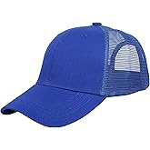 Falari Trucker Hat Baseball Cap Structured Plain Design 6 Panel, Adjustable Size