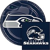 Trendware Seattle Seahawks Paper Plate and Napkin Party Kit, 72 ct