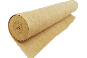 AAYU Burlap Fabric Roll | 40-Inch Wide x 150 ft Long | 40" by 50 Yards | Non- Fraying | Tightly Woven | Great for Outdoor Wedding Runners