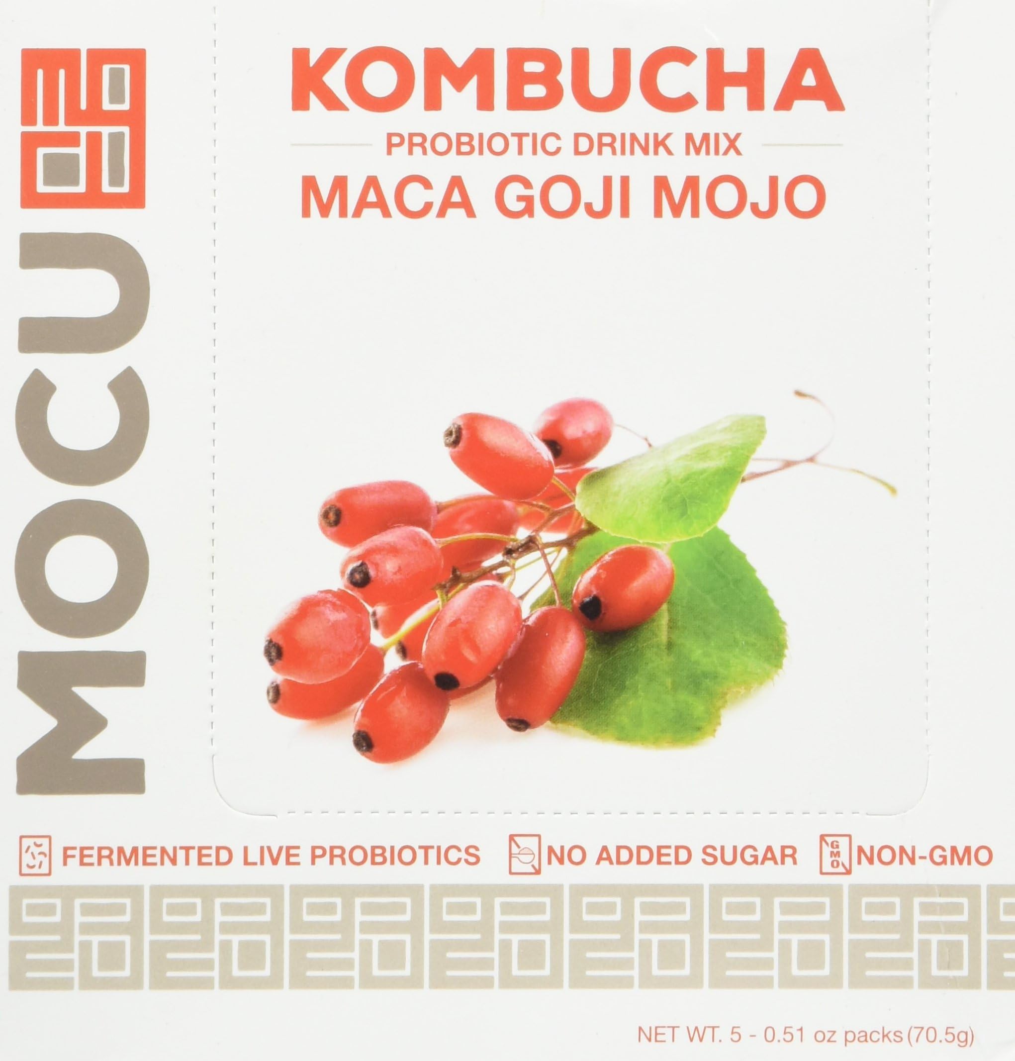 MOCU Maca Goji Mojo Kombucha 5 Packet, 0.02 Pound