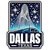 Dallas Texas Sticker 4 Inch City Travel Souvenir Destination - Waterproof Vinyl Decal for Laptop Water Bottle Car Tumbler - Durable Aesthetic Long-Lasting Stickers for Adults ID44990