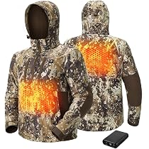 Amazon.com : TIDEWE Men's Heated Jacket with Battery Pack, Coral ...