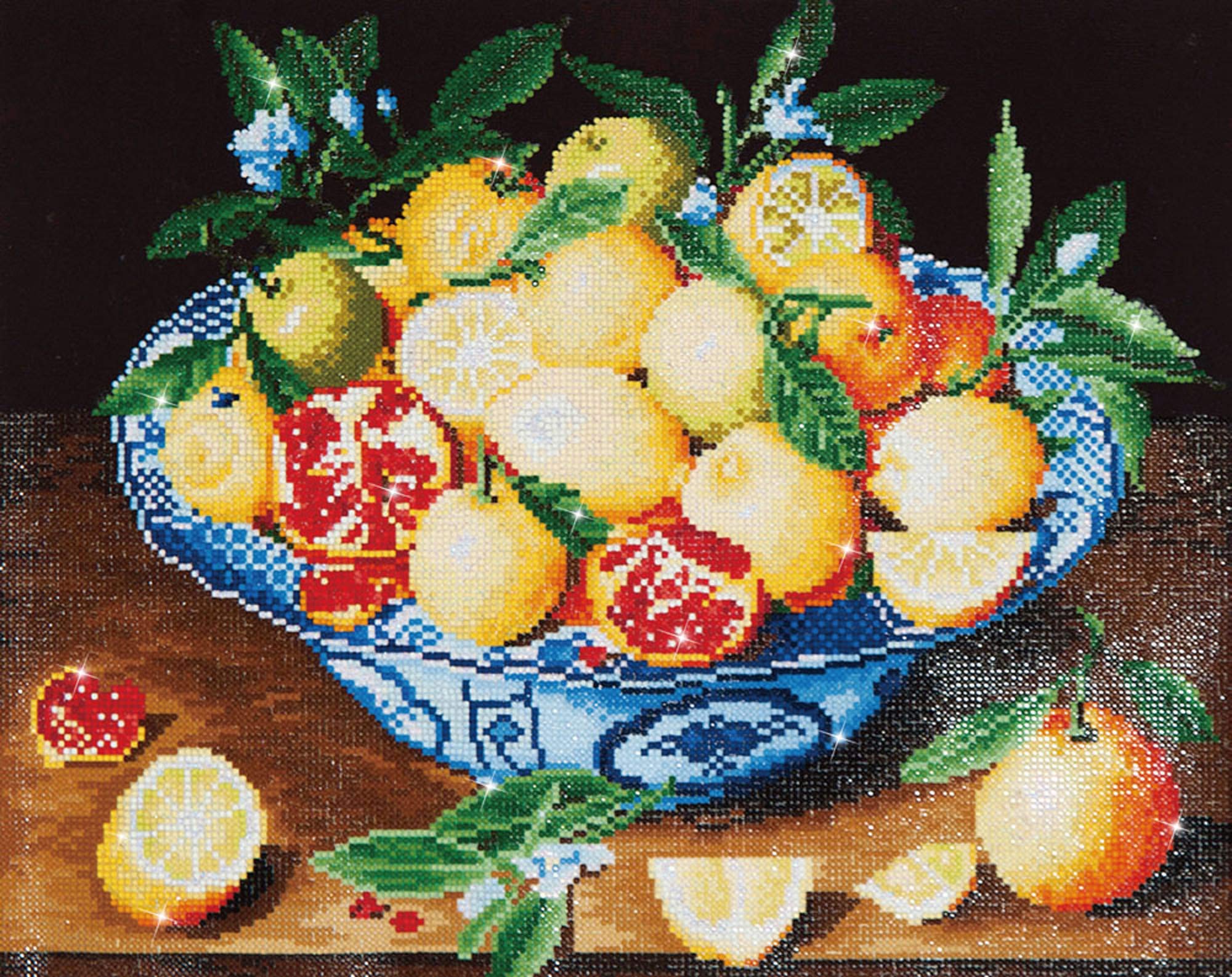 DIAMOND DOTZ DD10 Intermediate Kit, Still Life with Lemons (Hulzdonck), 42 x 52 cm