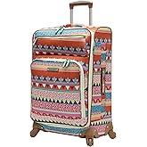 Lily Bloom Midsize 24" Expandable Design Pattern Luggage With Spinner Wheels (24in, On the Prowl)