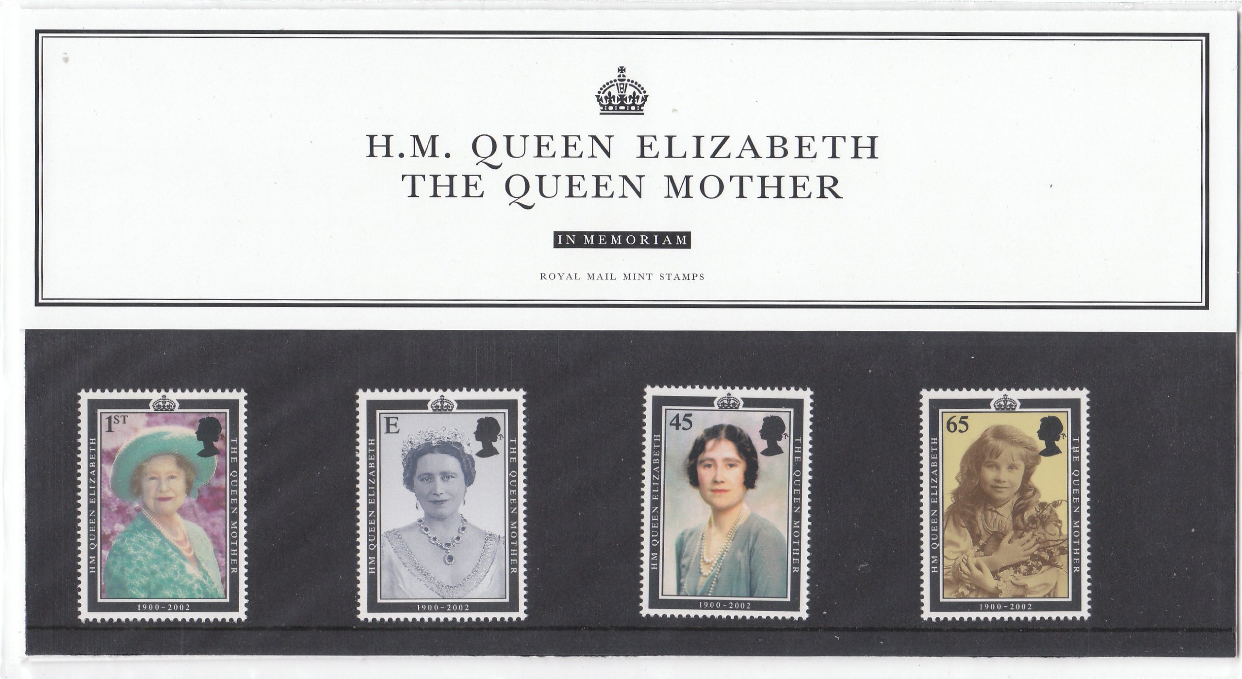 H.M. Queen Elizabeth The Queen Mother In Memoriam No:M08 Presentatoin Pack