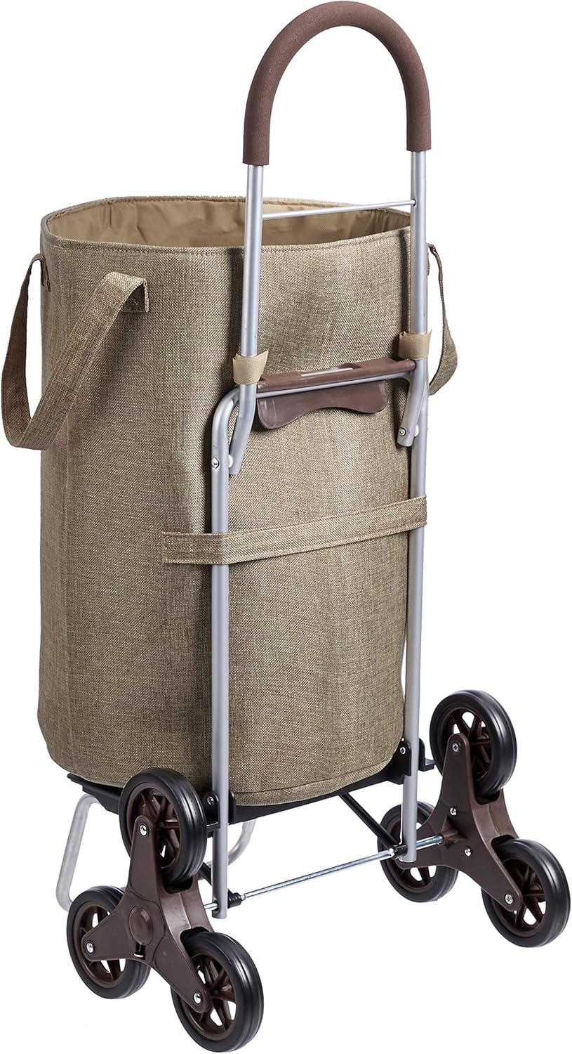 Amazon Basics Stair Climber Rolling Laundry Hamper Converts into Dolly