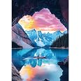Flalivi 1000 Piece Jigsaw Puzzle For Adults - Lake & Mountain Scenery Landscape - 27.56" X 19.69" Challenging Family Puzzle